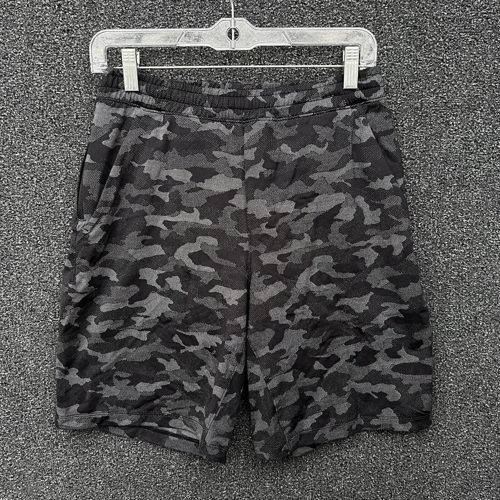 LULULEMON Pace Breaker Linerless 9"‎ Shorts Camo Black Size Small